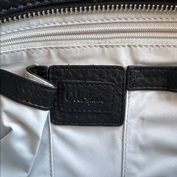 Cole Haan Black Leather Shoulder Bag Handbag - Picture 8 of 8